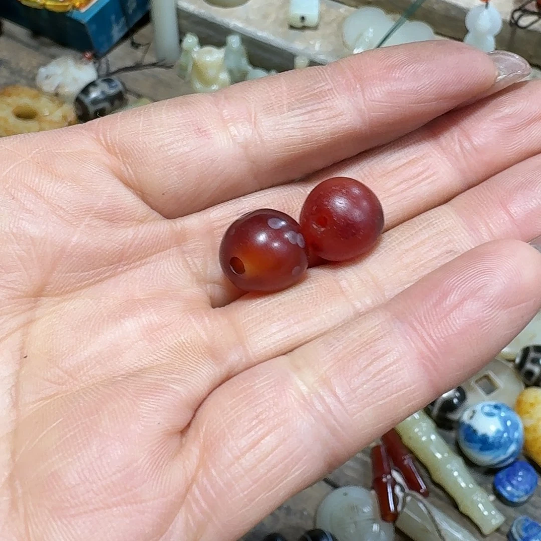 玛瑙/玉髓车挂未镶嵌鼎****L