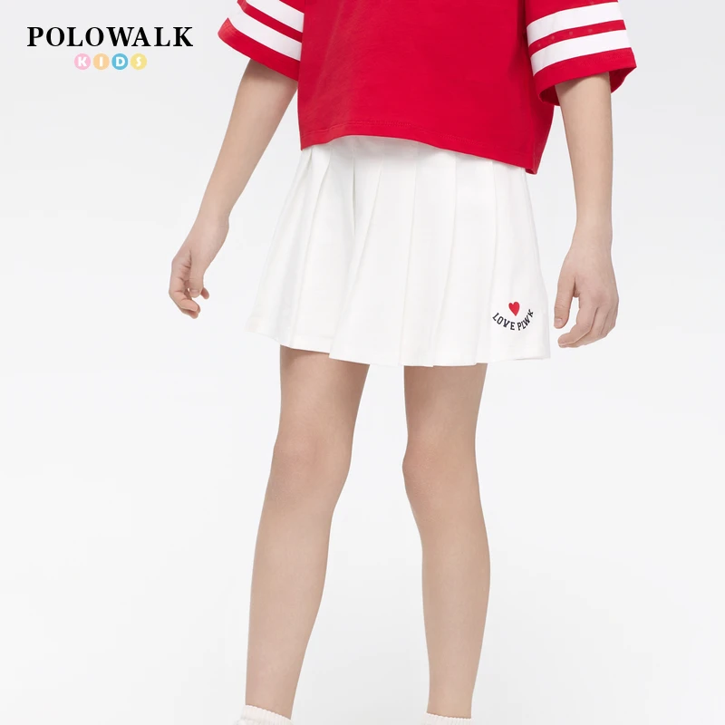POLOWALK童装2025秋冬新品女童裙裤
