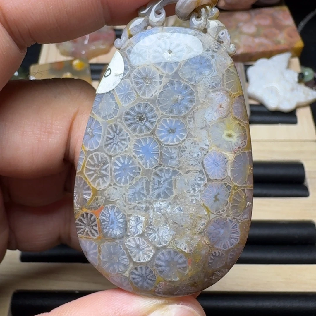 未镶嵌纯天然色有机玉石保真色硅化玉