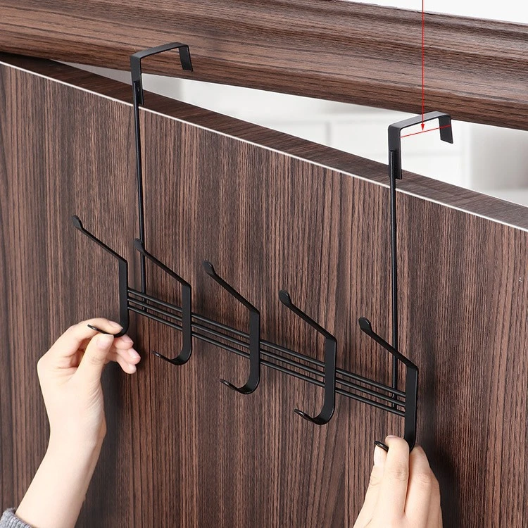 门后挂钩免打孔衣服挂衣架卧室门背挂架收纳置物架