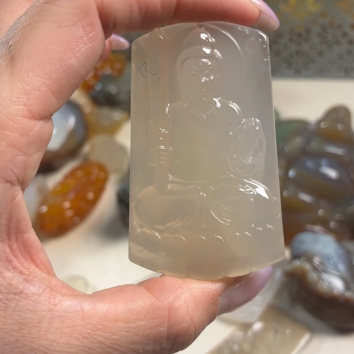 玛瑙/玉髓未镶嵌吊坠(不含链)