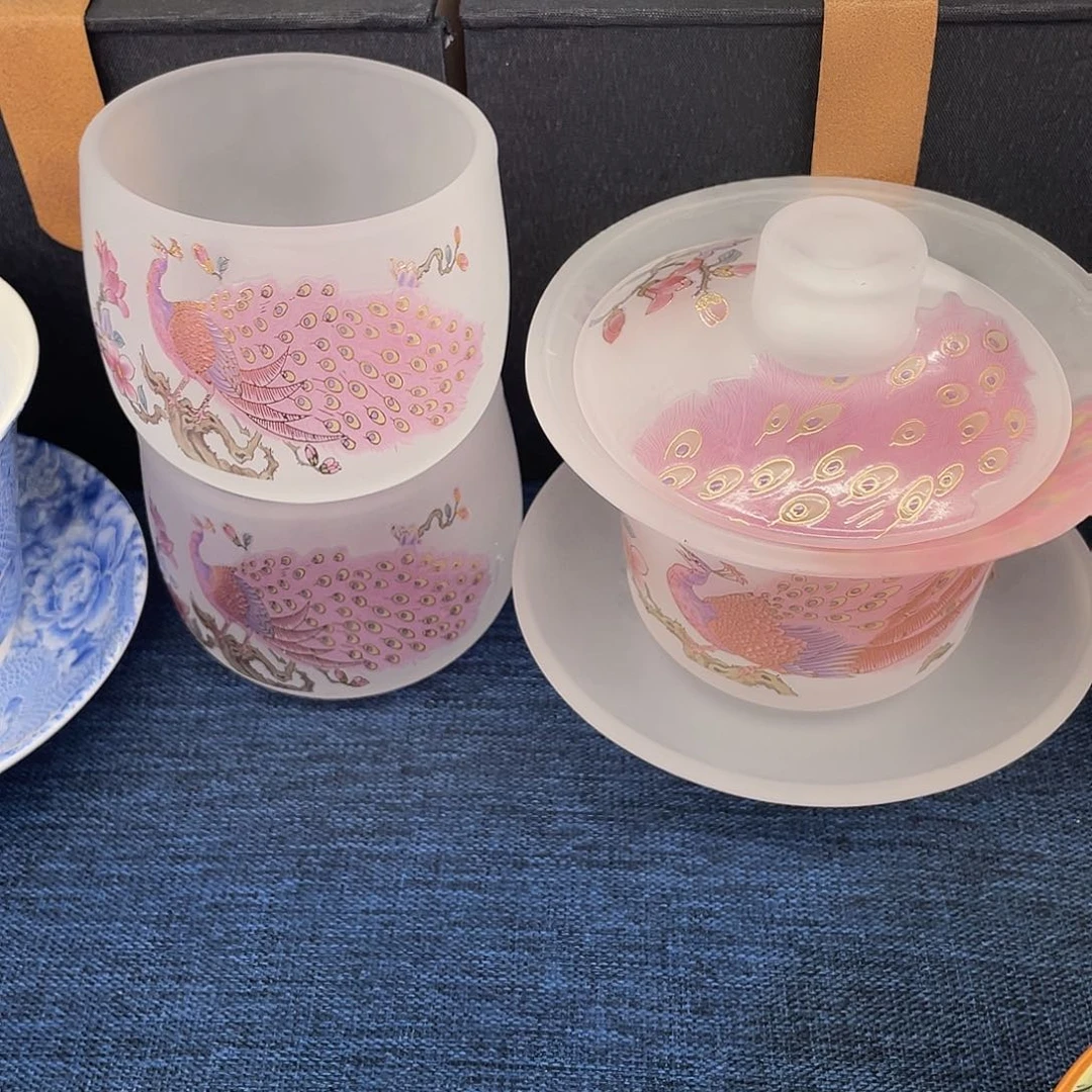 陶景德陶瓷盖碗茶具