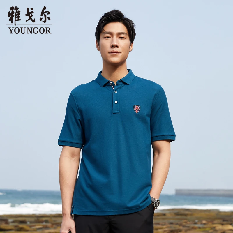 柔软透气POLO衫男装透气商务男士上衣短袖夏季Polo衫