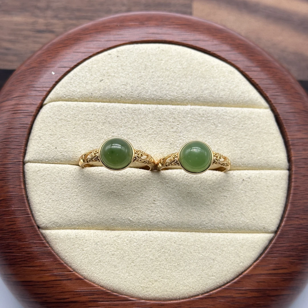 【牛牛严选】和田玉蛋面戒指 多样性只发一件 K/1415/Q