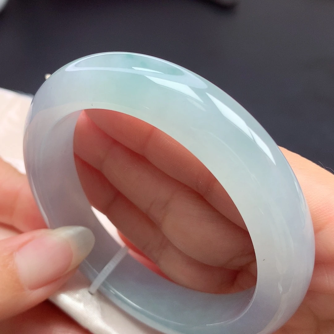 翡翠未镶嵌手镯55.6圈口