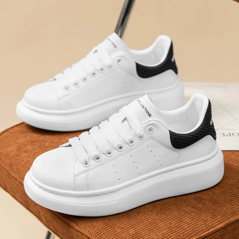 厚底增高小白鞋男款2025新款男鞋爆款男式休闲鞋子男生板鞋ZS968