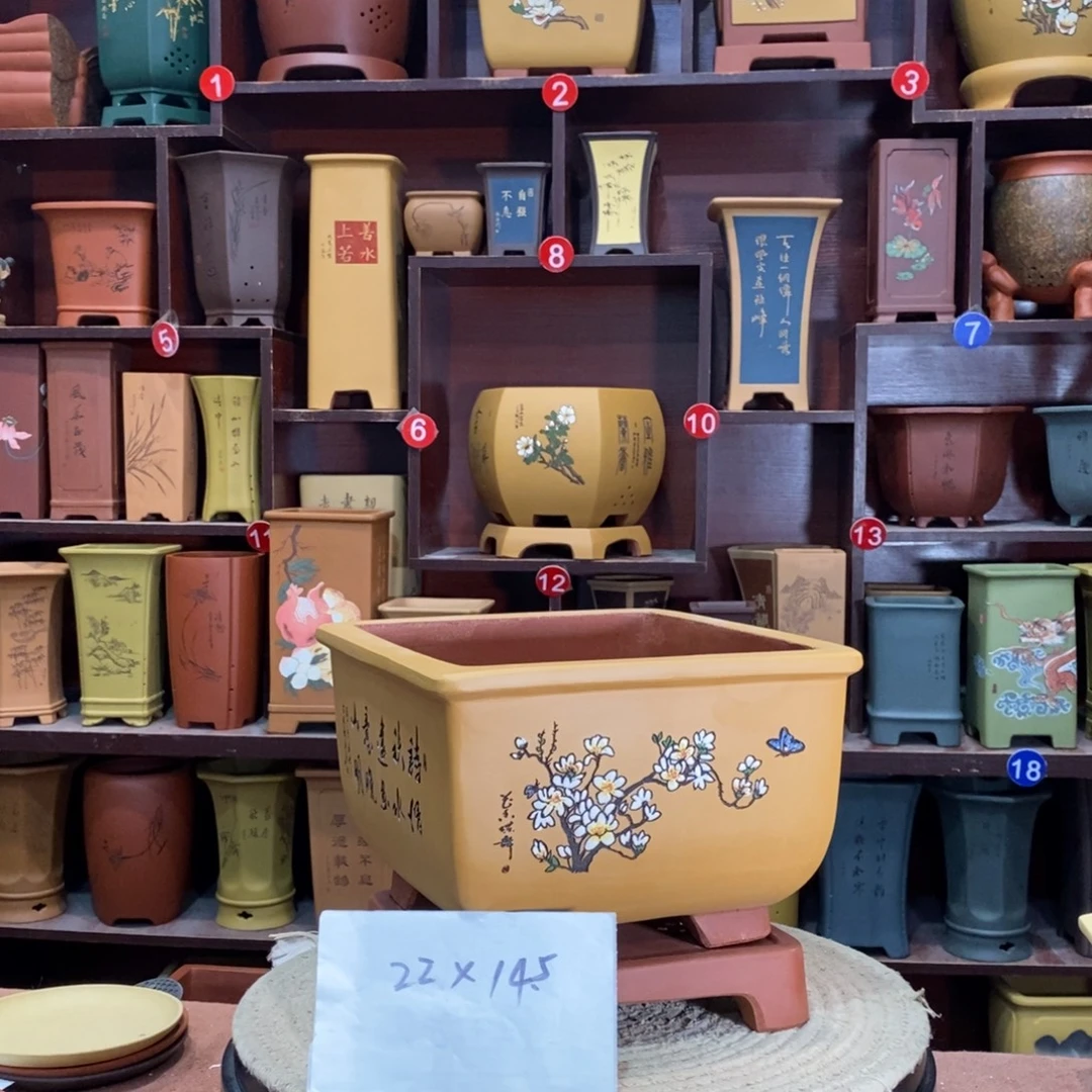 紫砂艺术紫砂花盆