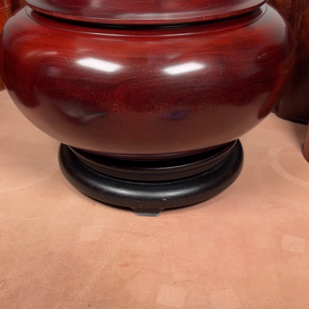 檀香木小叶紫檀大茶叶罐