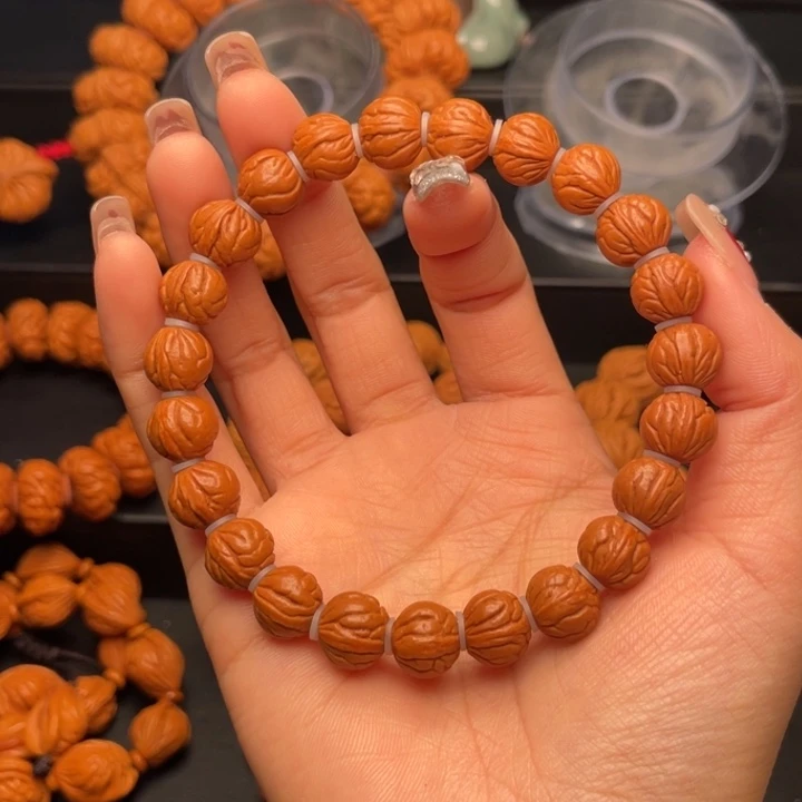 桃核手串H1.1尺寸玉龙脊（25号链接）