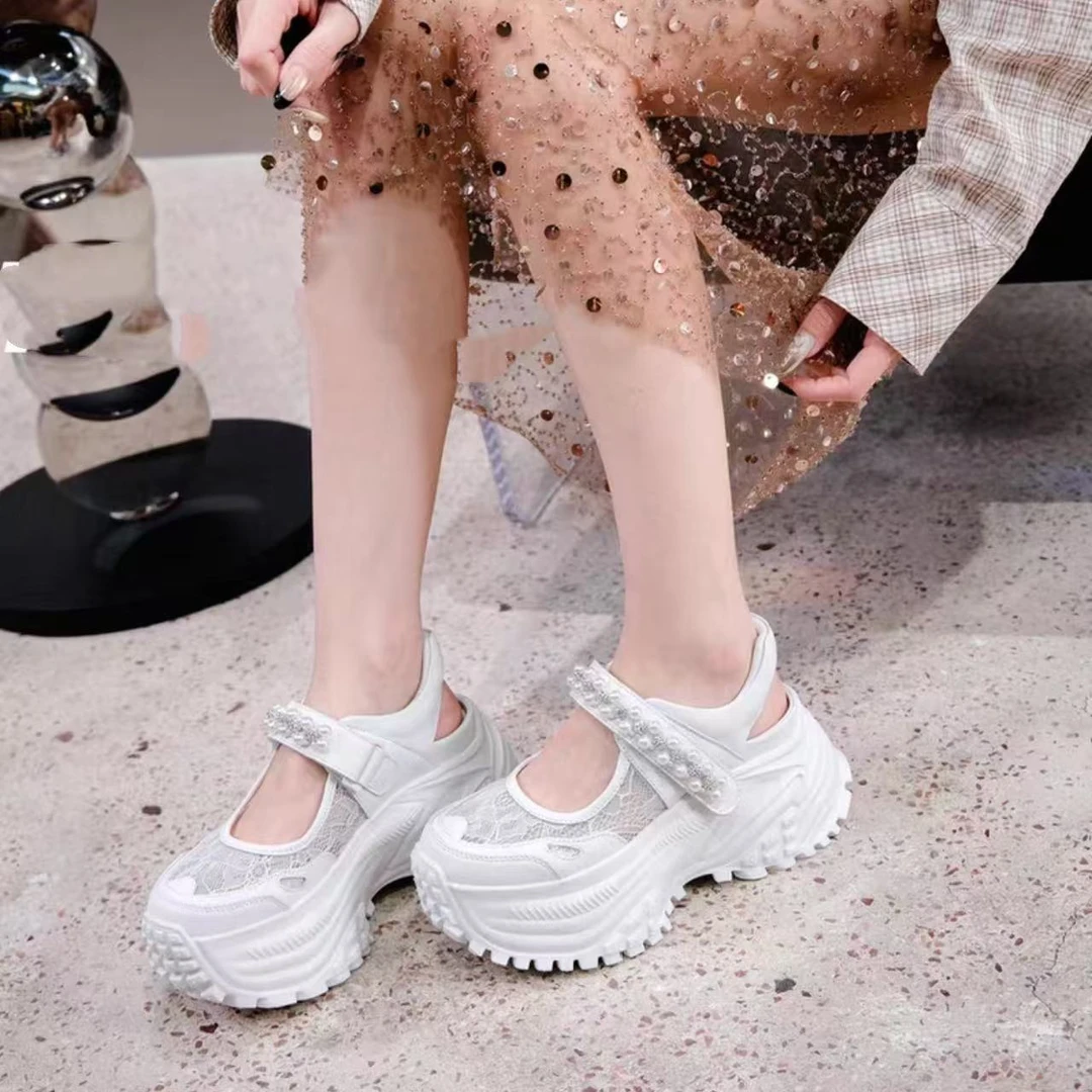 现货G4｜LM高端真皮羊里垫松糕厚底凉女鞋｜标准尺码｜632-8