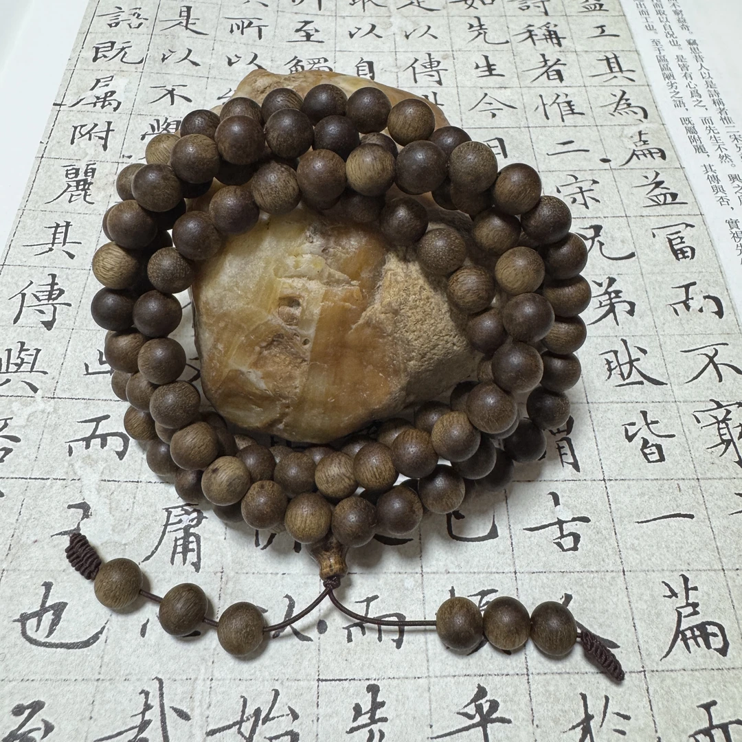 z-724【巴布亚树心留疤沉香】多圈8mm、31.41g