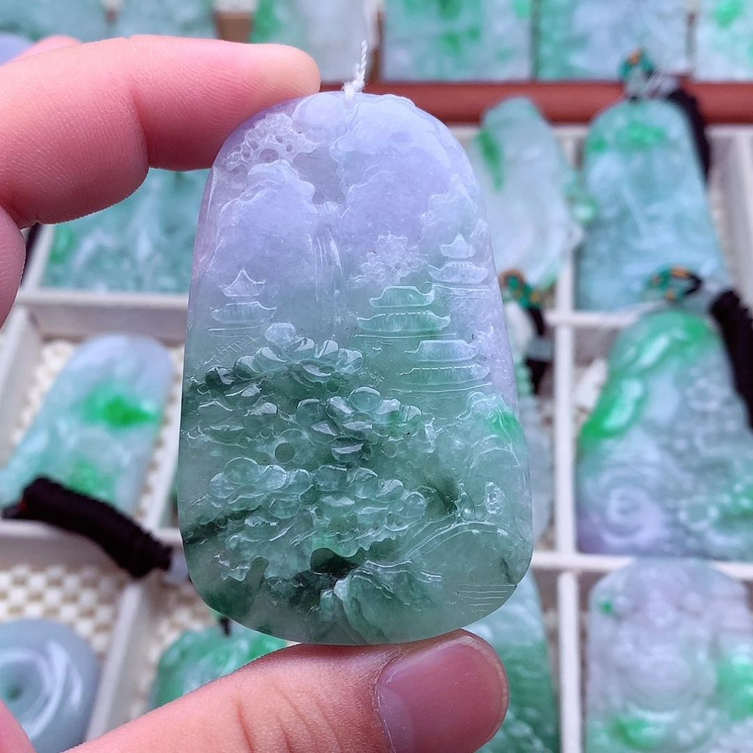 翡翠未镶嵌吊坠(不含链)