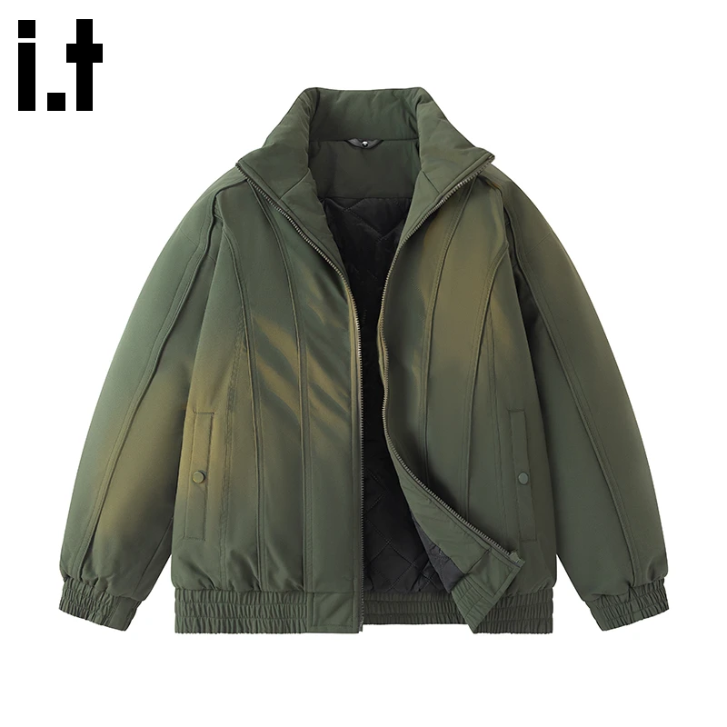 i.t:CHOCOOLATE立领保暖棉衣男款冬季加厚痞帅休闲百搭高级感外套