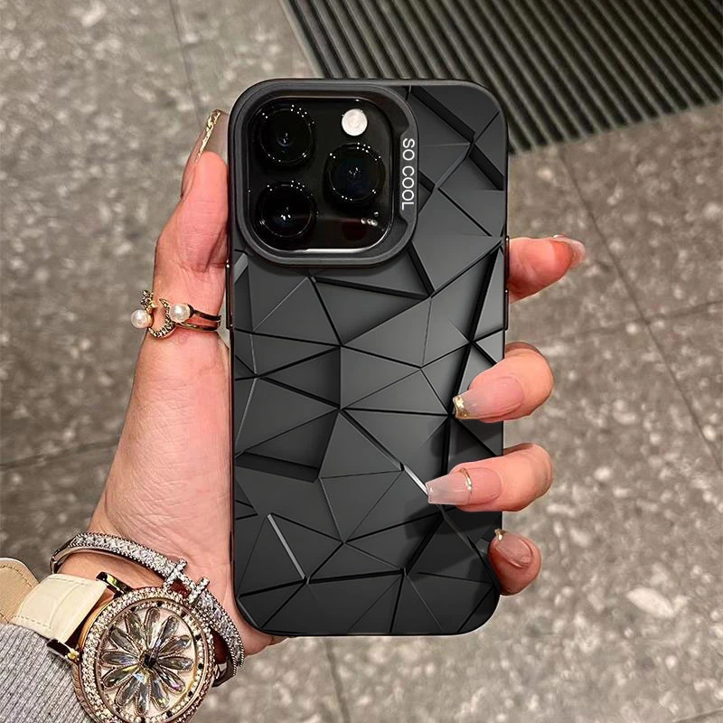 平面几何图形适用苹果16/15手机壳iphone14Promax17/13软12防摔11