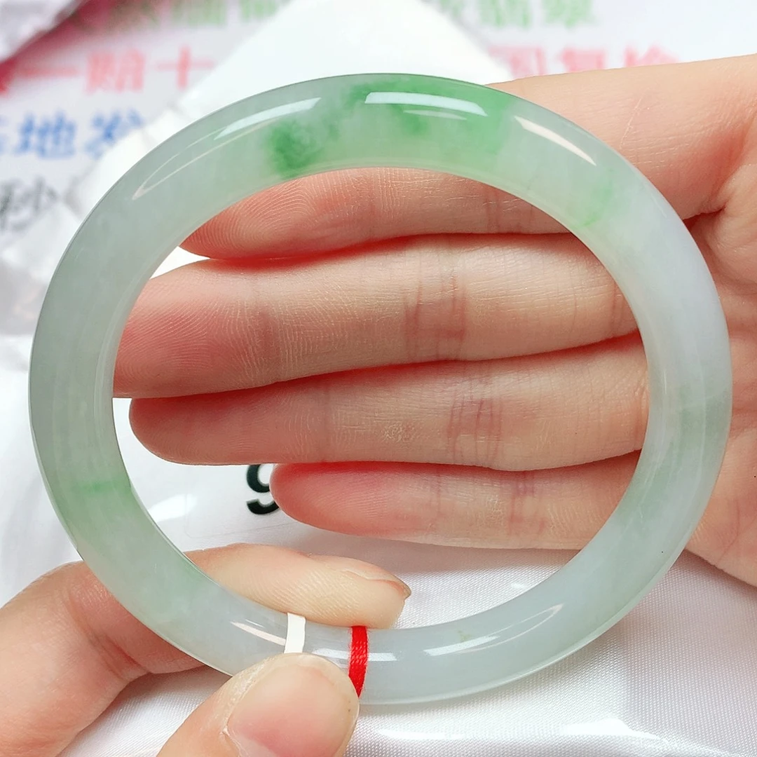 翡翠未镶嵌手镯翡翠手镯56圆