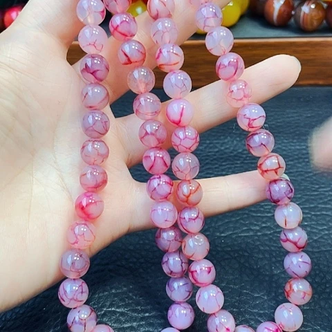 玛瑙/玉髓手链未镶嵌血丝10