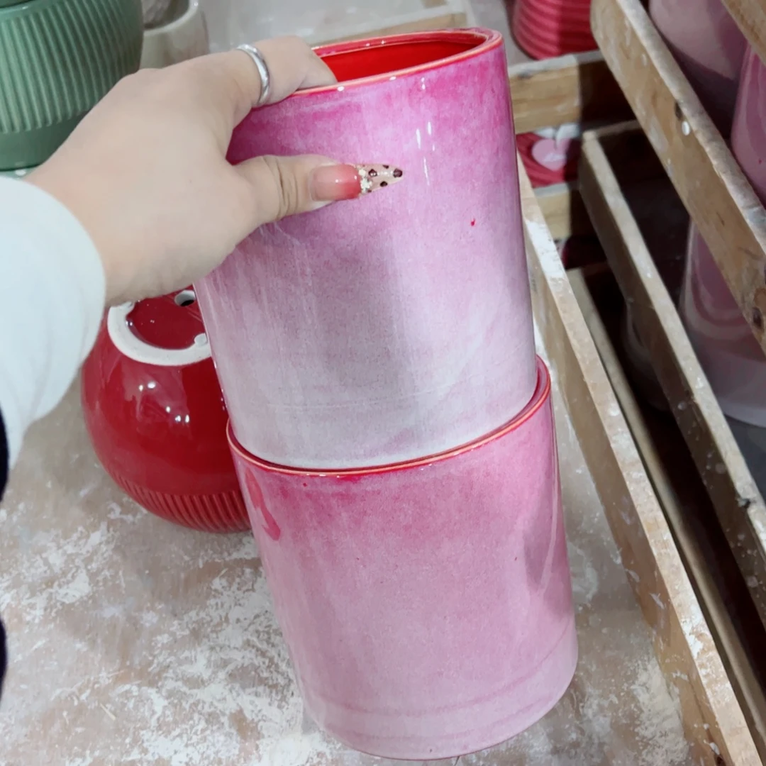 有孔，陶瓷花盆满10米包邮发货