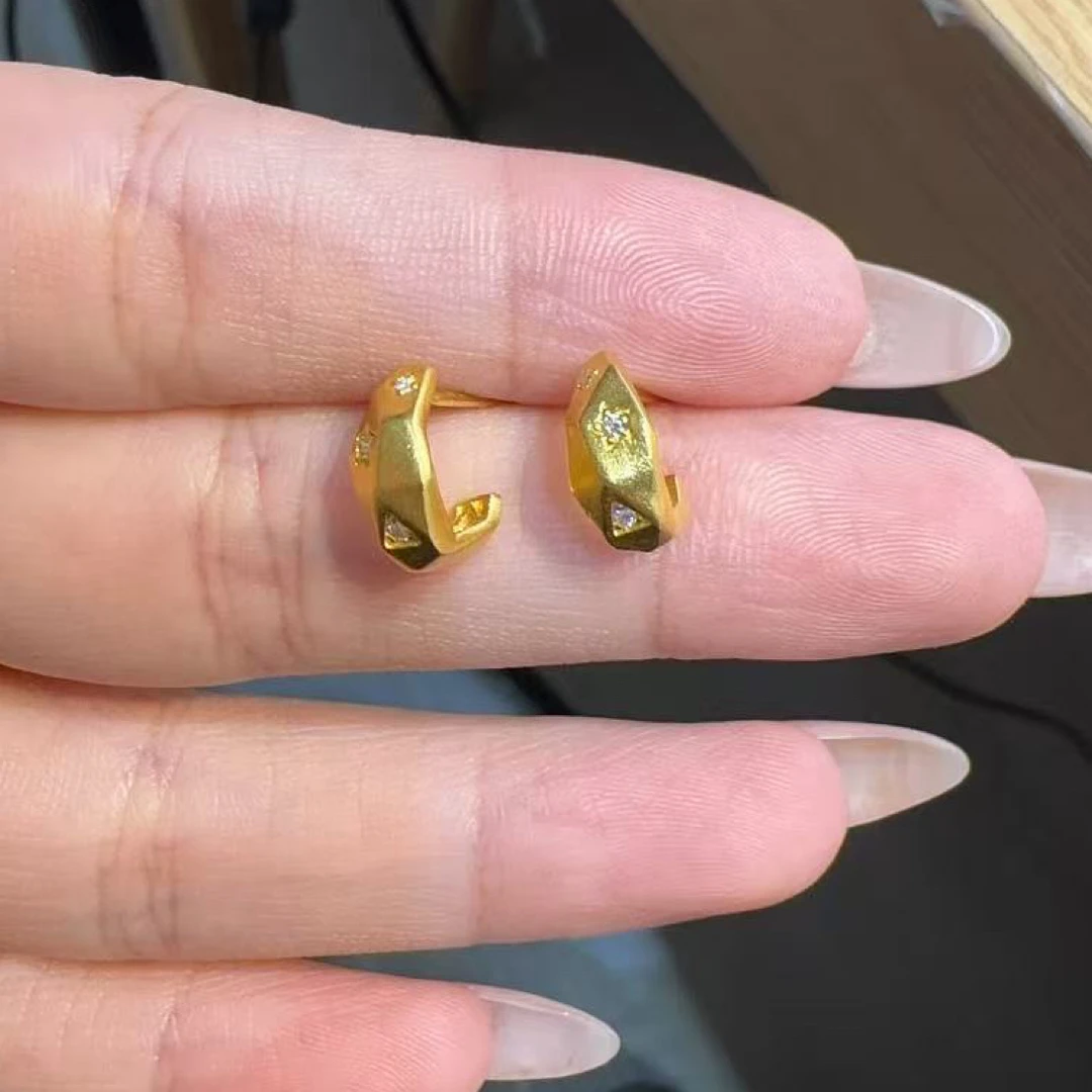 足金精品工艺耳饰