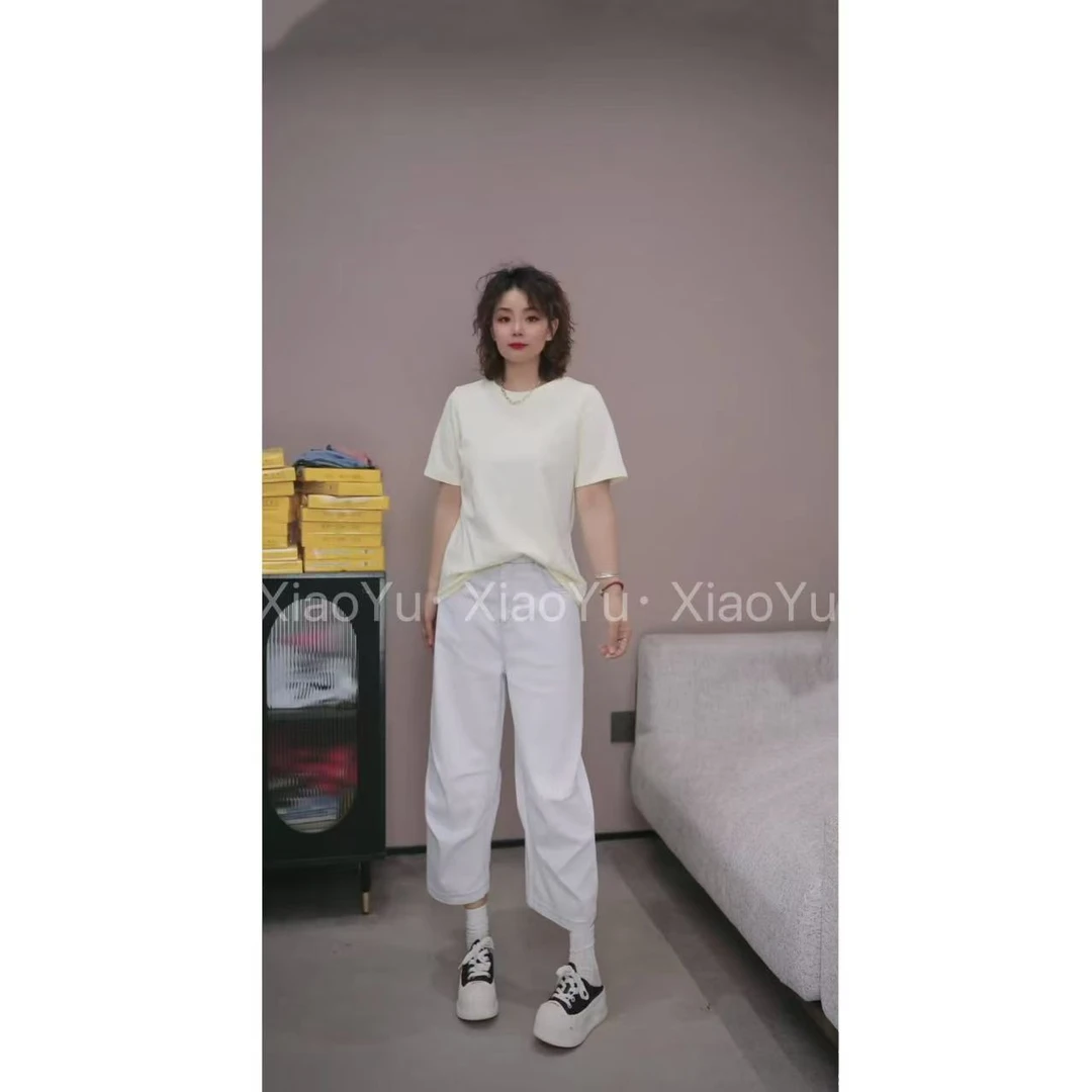 欧货【极简百搭正肩半袖T恤】YYX 5039【No退换】瑕疵品