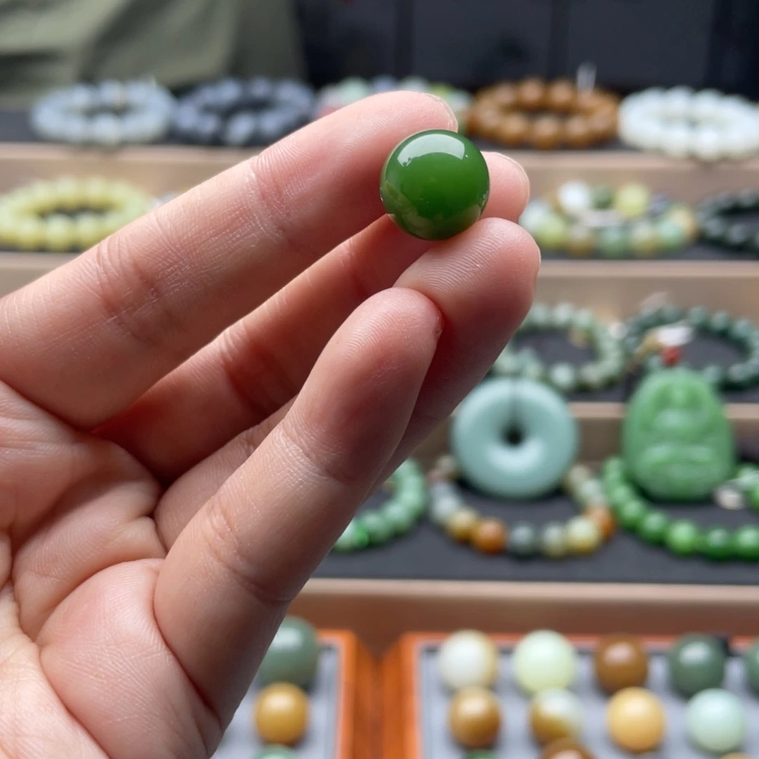 和田玉未镶嵌手链12碧玉