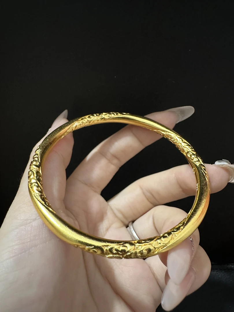 UK24-S050金色黄色祥云手镯
