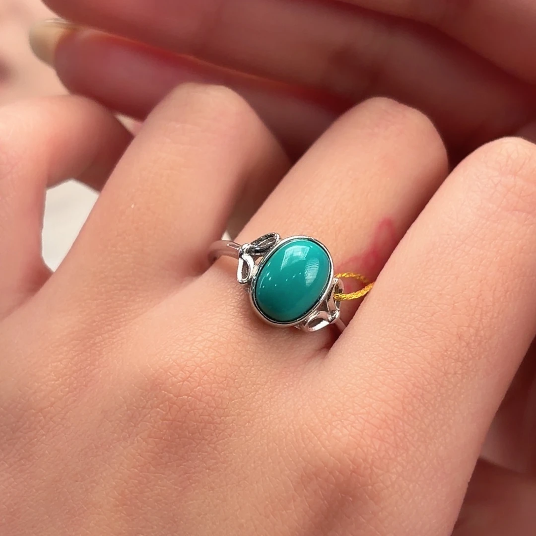 绿松石银S925镶嵌颈饰