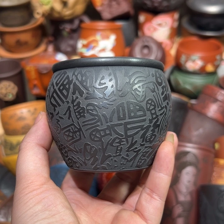 茶杯紫砂宜兴紫砂主人杯