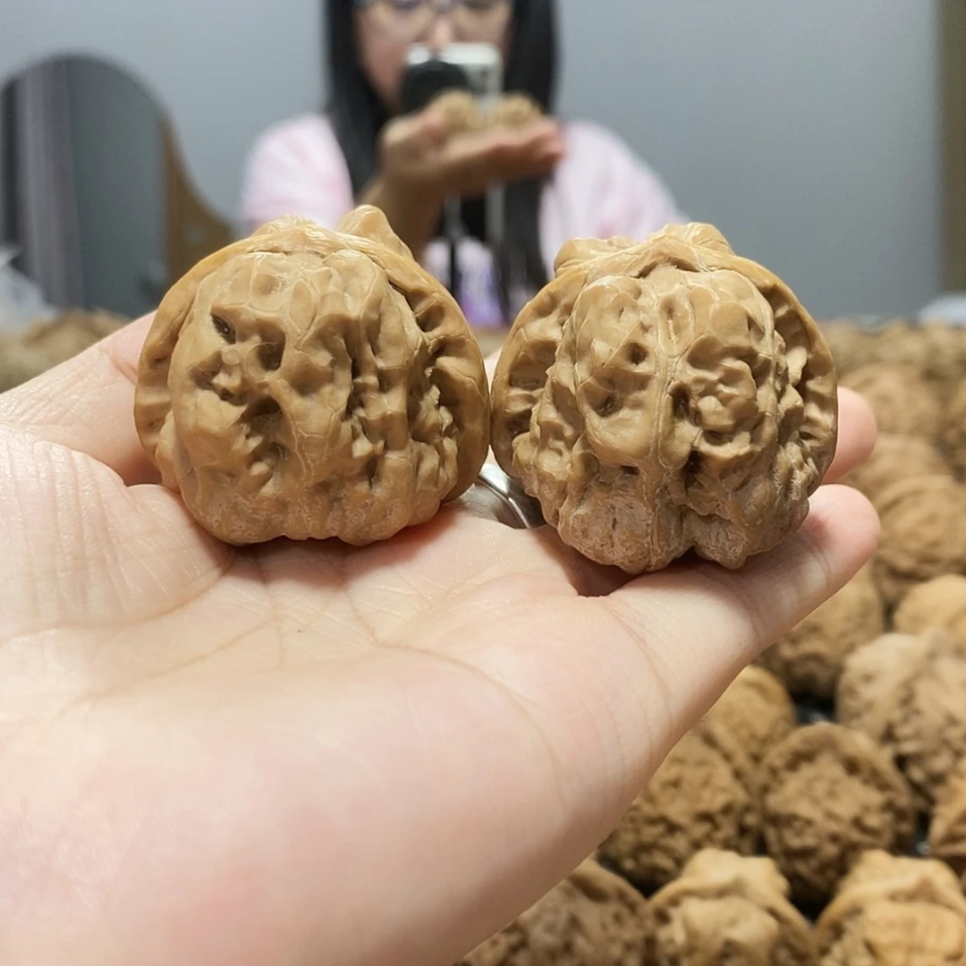 吊坠文玩核桃蛤蟆40边43肚修