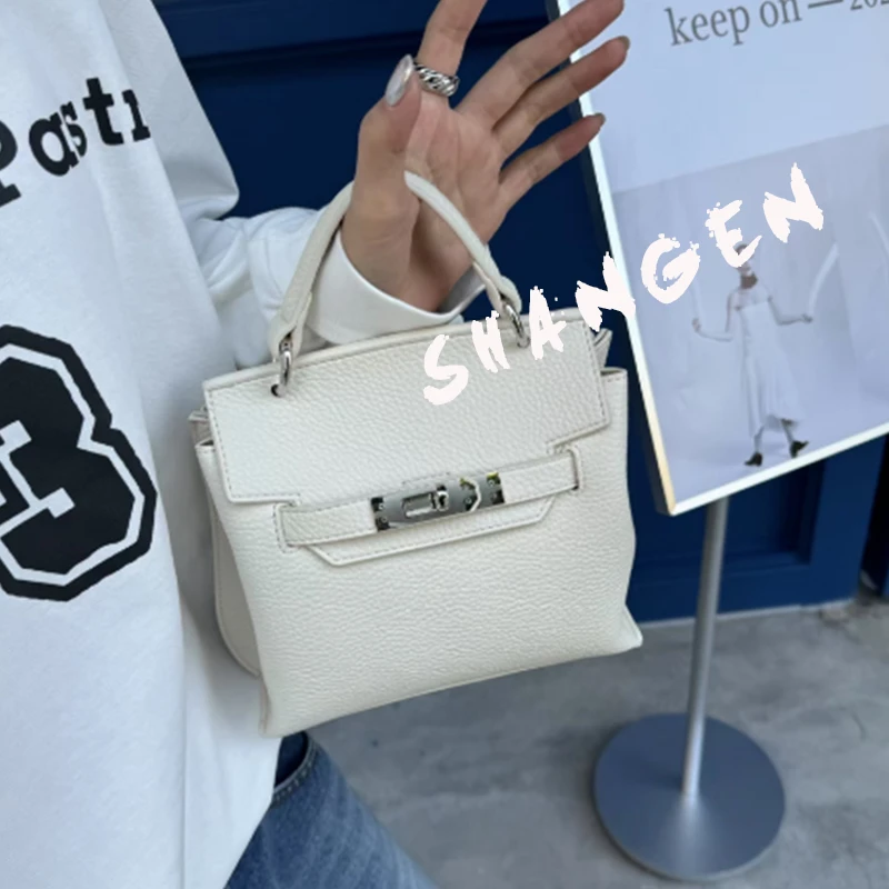 【尚恩CC】SK-92578-奶白-23*9*19轻奢时尚女士新款手提单肩斜挎包
