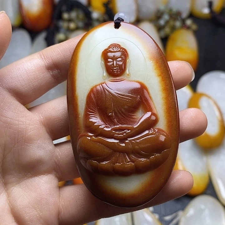 征***里和田玉未镶嵌颈饰