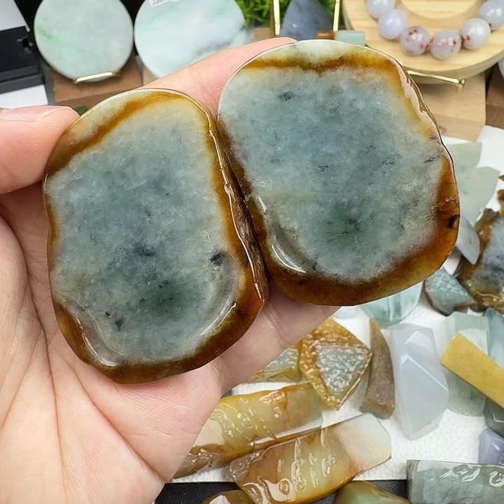 翡翠未镶嵌挂件翡翠