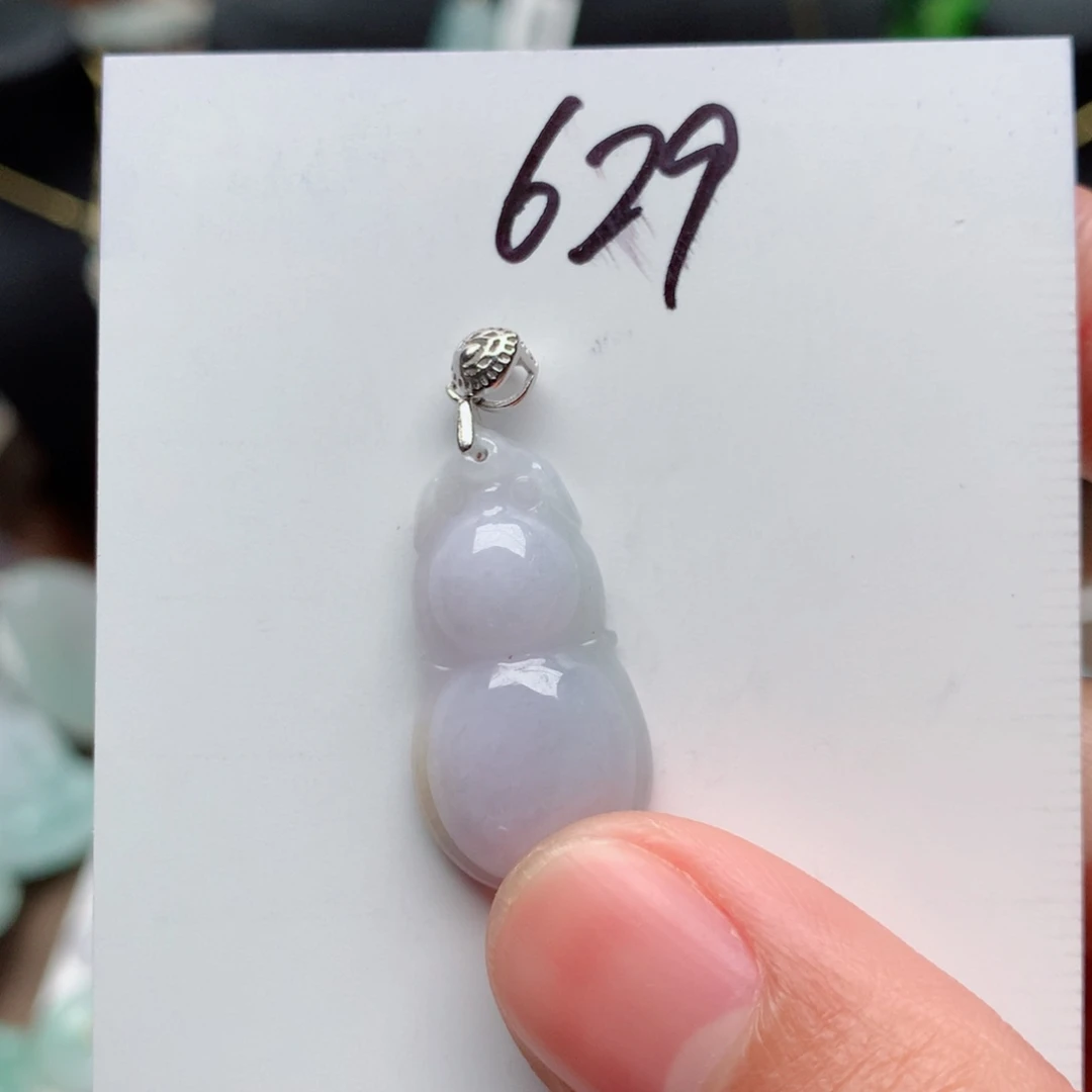 翡翠颈饰银S925镶嵌吊坠