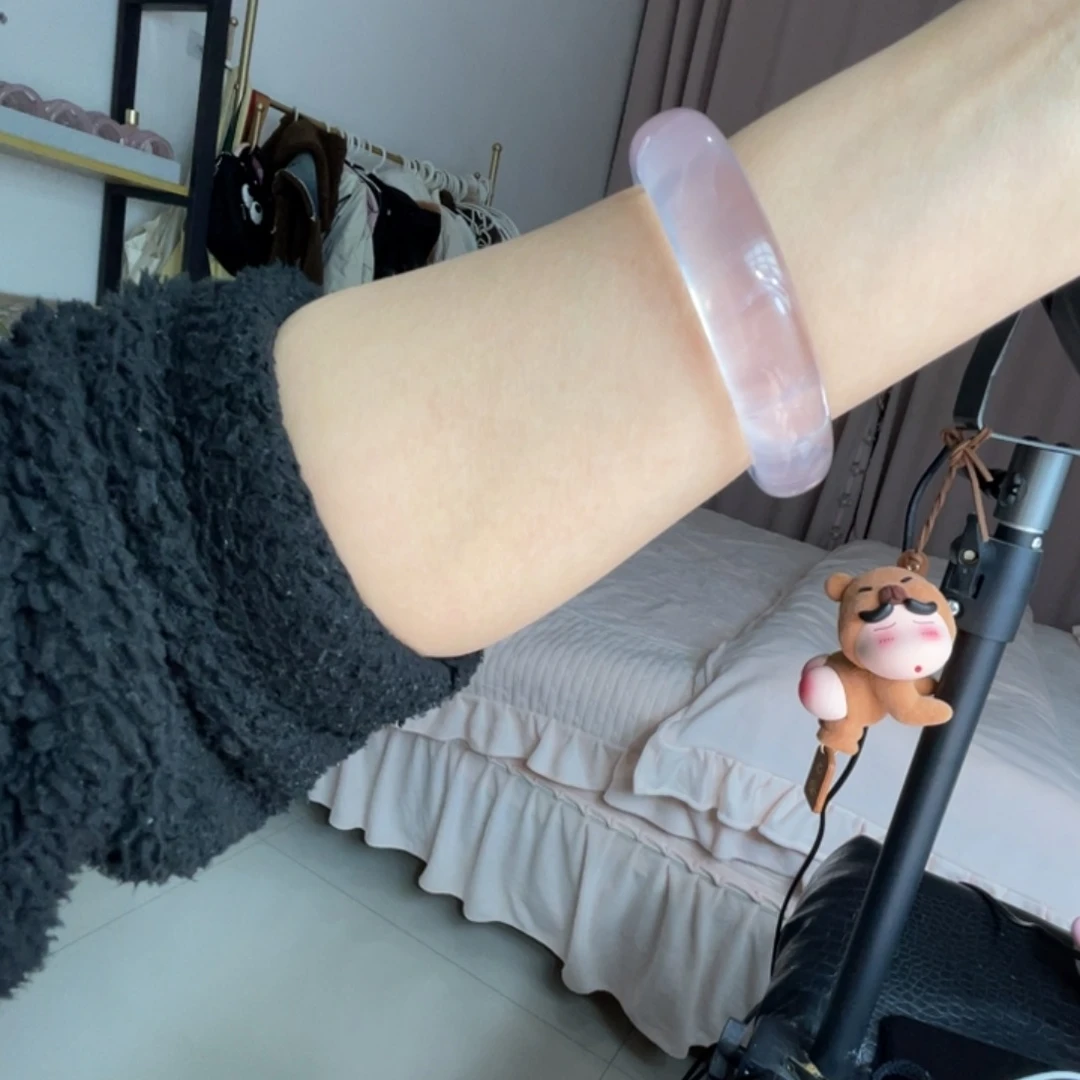 水晶手镯未镶嵌手镯58.4圈口12号