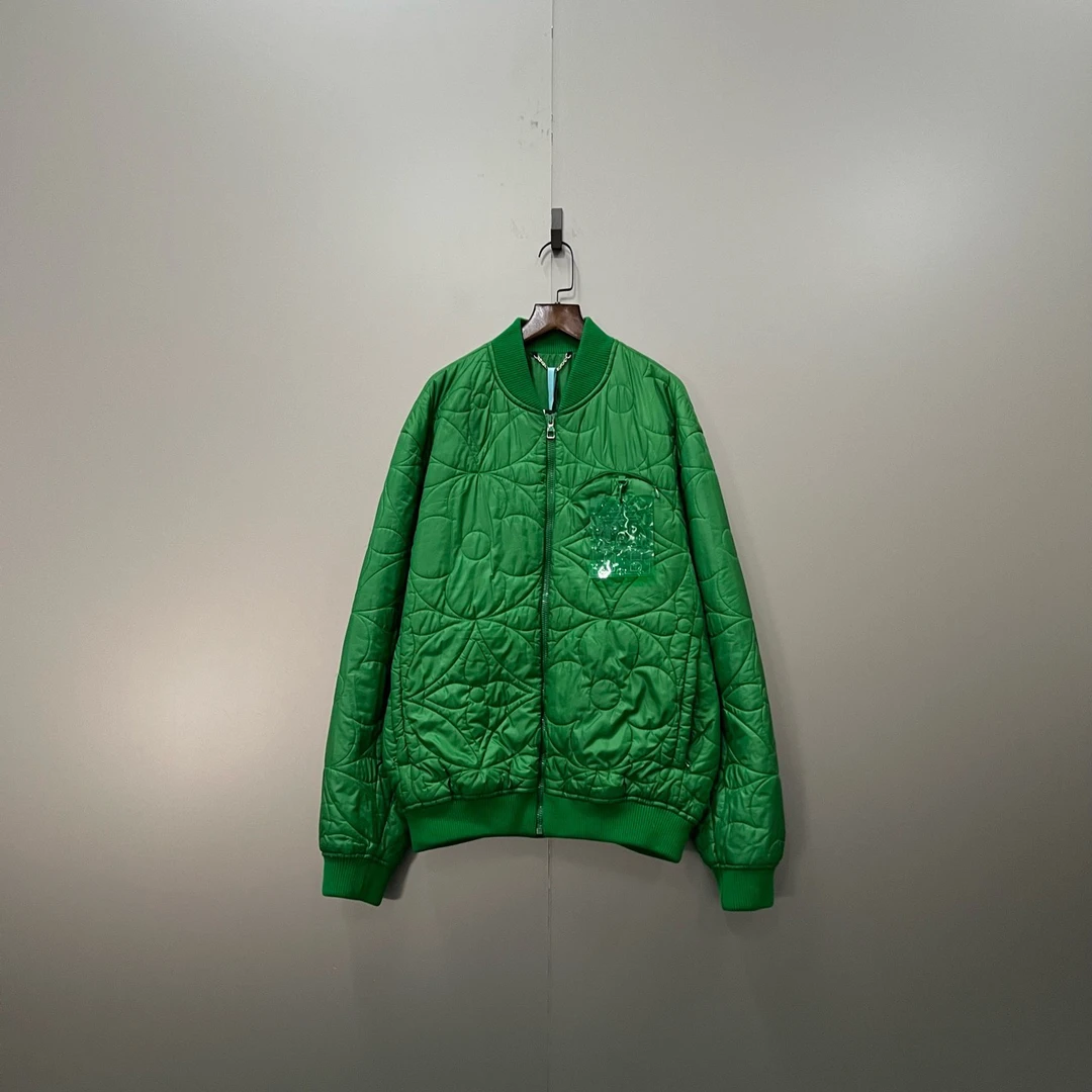 95新 LouisVuitton/路易威登 c610 lv 绿色三花外套 52码 200564