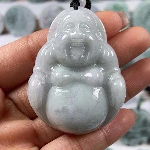 翡翠颈饰未镶嵌大佛福利