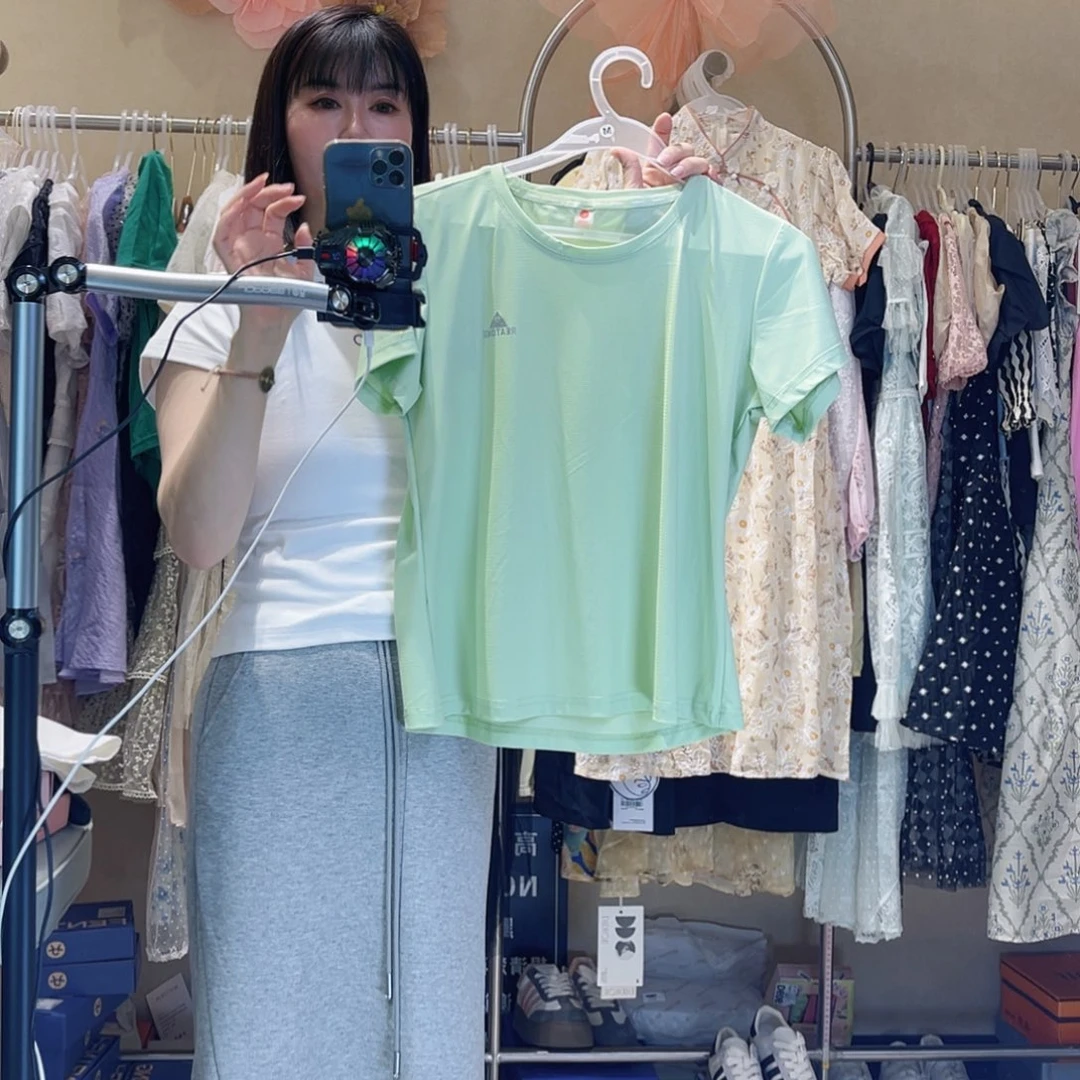 绿色冰丝速干半袖L码