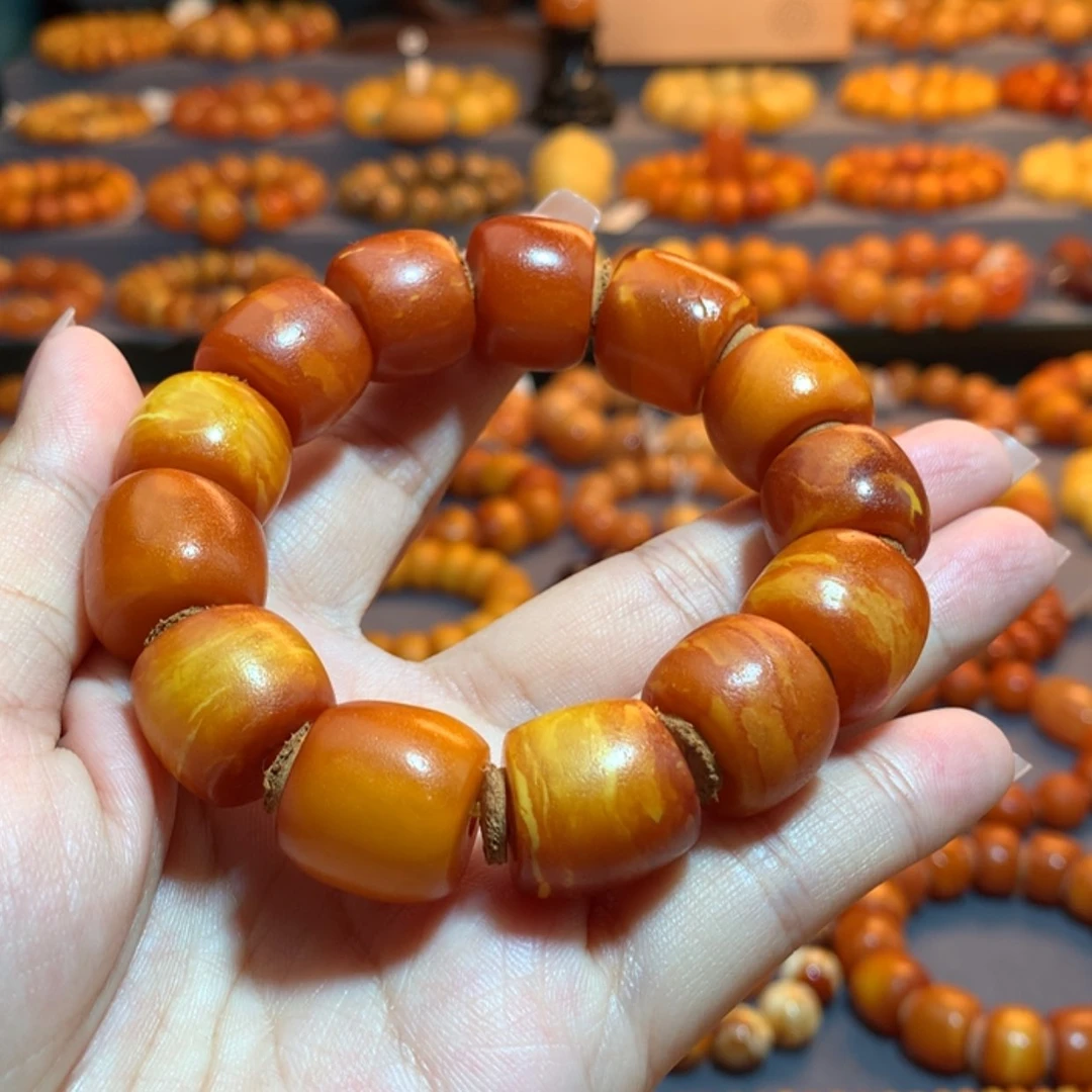 【闪购商品】手串蜜蜡未镶嵌爱****妈蜜蜡手串