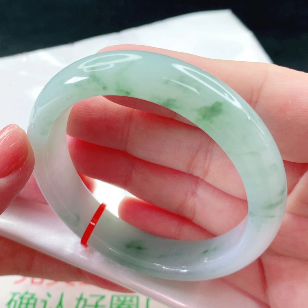 未镶嵌手镯翡翠圈口53