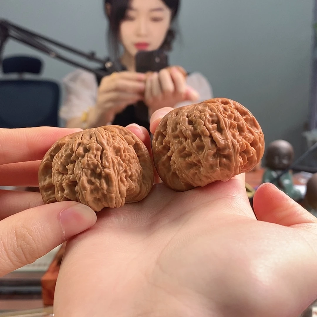吊坠文玩核桃白狮子