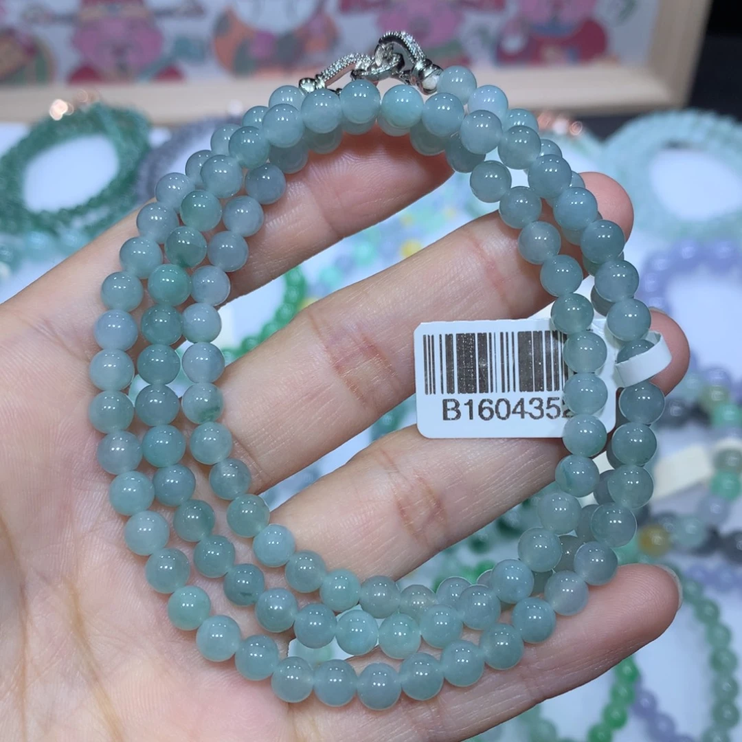 翡翠未镶嵌手链天然