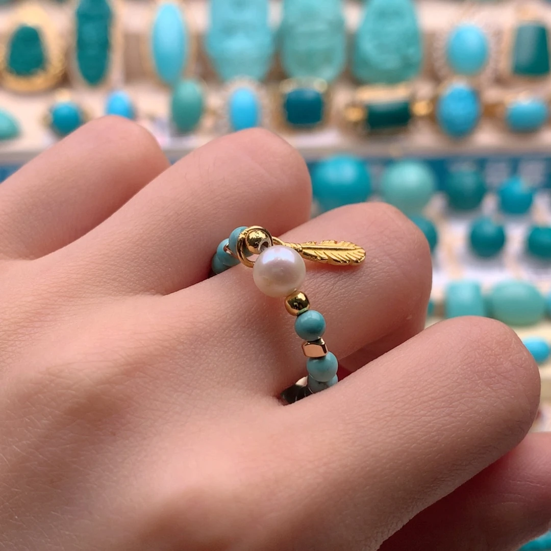 绿松石未镶嵌戒指