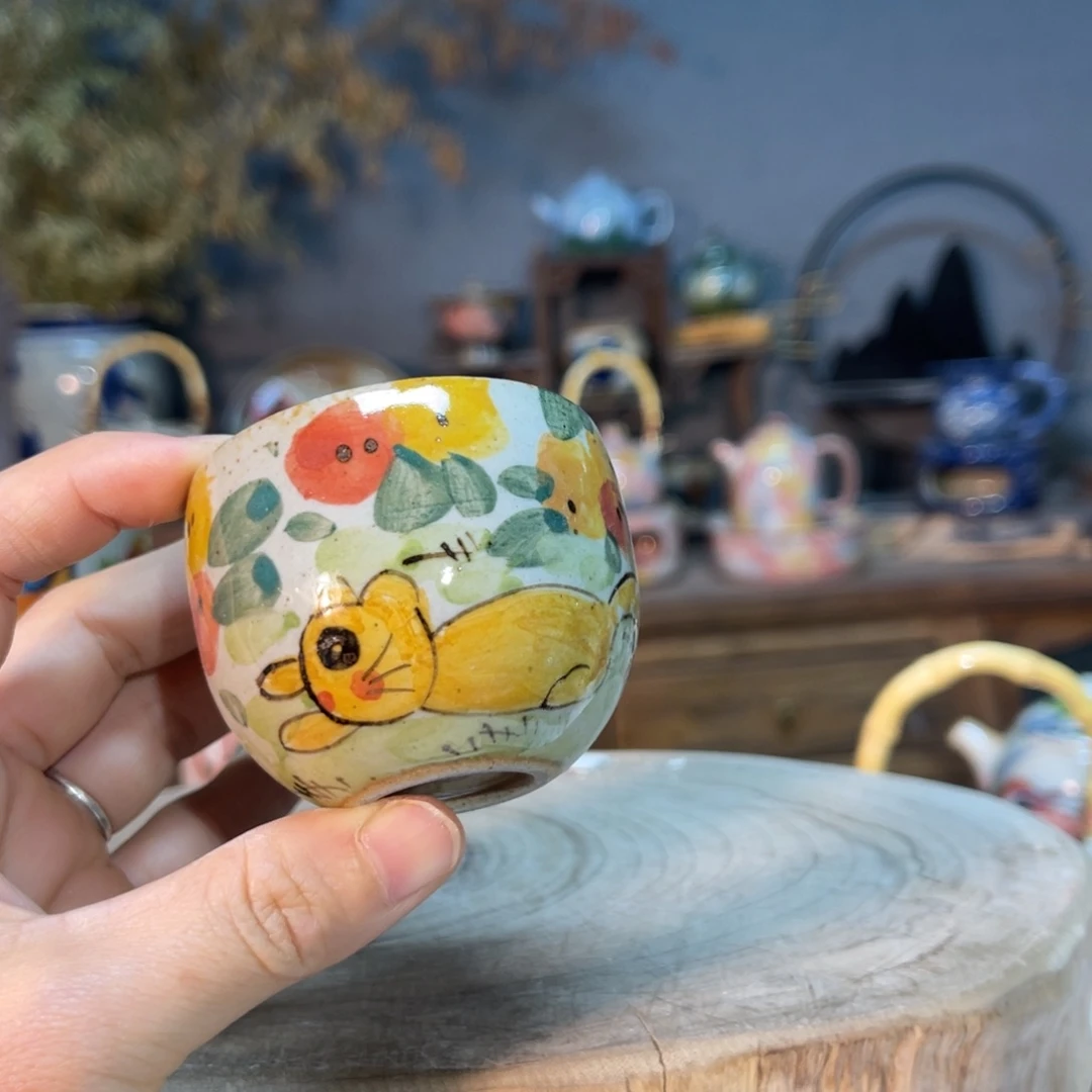 杯?***?素浅陶瓷手工手绘