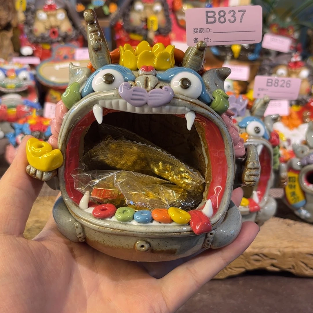 力***）泥塑纯手工茶宠摆件