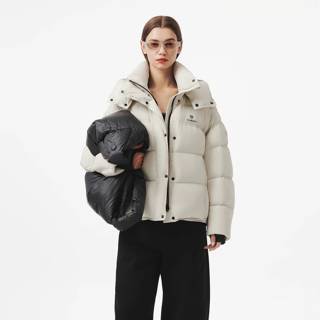 【丽公主专属】坦博尔短款廓形羽绒服女宽松休闲冬季TB5530538Z