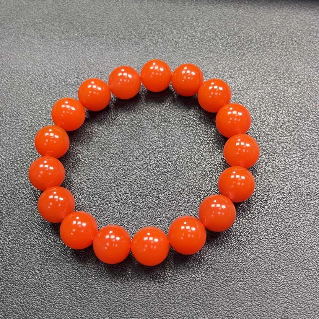 平***磊南红玛瑙未镶嵌单圈