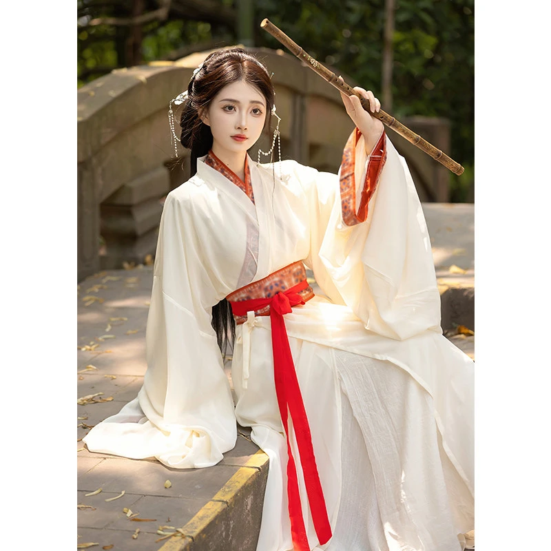 战国袍直裾小个子上班穿魏晋风汉服女成人2025新款古装女改良日常