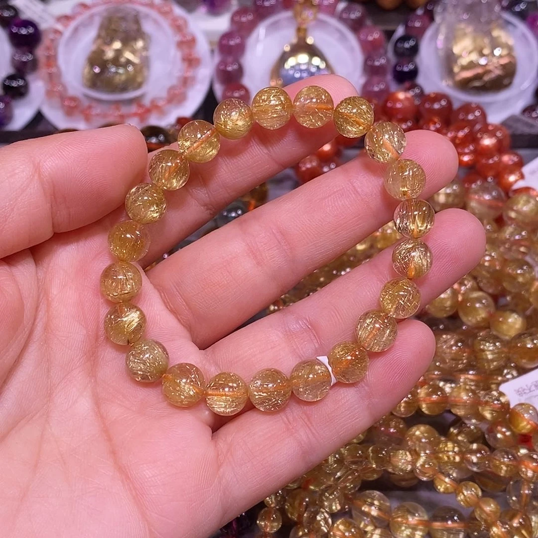 未镶嵌手链水晶金钛晶8.8