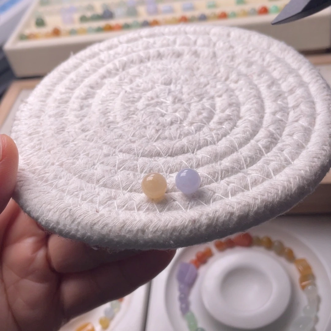 未镶嵌手链翡翠卡7  一对