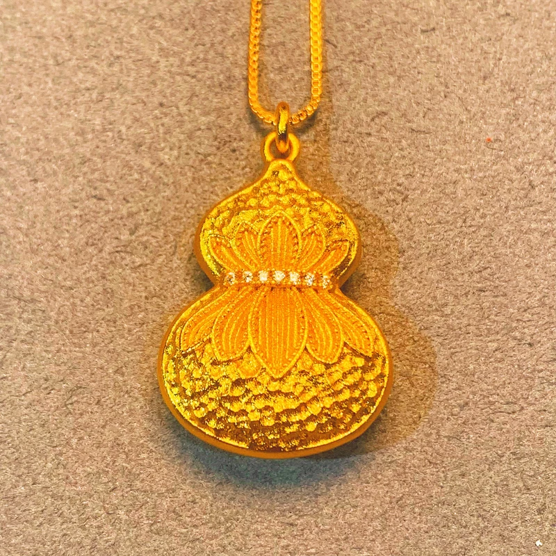 吊坠 XSJ10D008古法实心花丝葫芦吊坠多样性发货