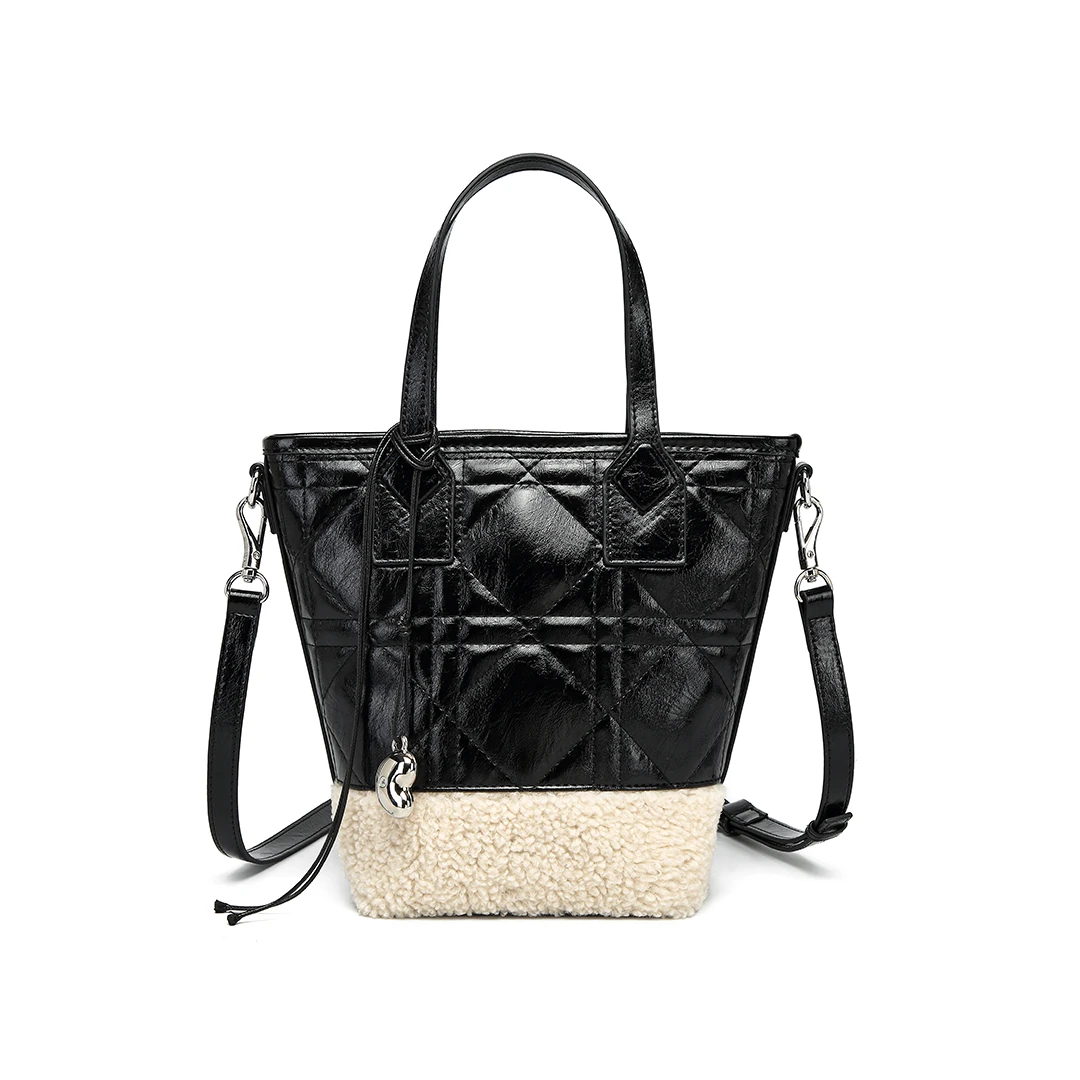 2024新款百搭时尚潮流简约手提包1687#高级黑【W】